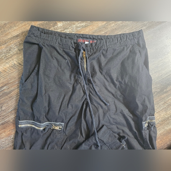 Johnny Was Cargo Zipper Pants w/Patches Size Small - Picture 7 of 8